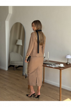 Юбка KORTNI 2U17dl бежевый - фото 5