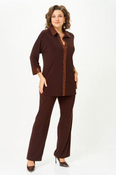 Блуза, брюки Svetlana-Style 3017  темный_шоколад - фото 4