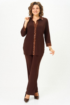 Блуза, брюки Svetlana-Style 3017  темный_шоколад - фото 3