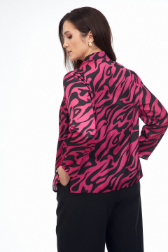 Блуза Takka Plus 25-261 розово-черный - фото 3