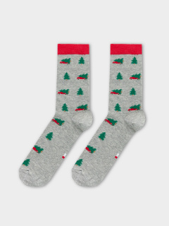 Носки Mark Formelle 017K-2977/24017K-2 серый_меланж_рис.2977 - фото 3