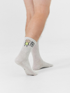 Носки Mark Formelle 107K-2732/24107K св.серый_меланж_рис.2732 - фото 2