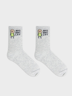 Носки Mark Formelle 107K-2732/24107K св.серый_меланж_рис.2732 - фото 3