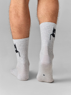 Носки Mark Formelle 107K-3348/25107K св.серый_меланж_рис.3348 - фото 2