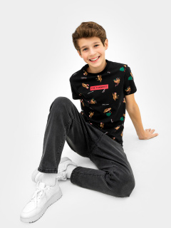 Футболка Mark Formelle 113379/24-26592ПП-0 ленивцы_на_черном_1_сл_на_пол_ТП - фото 2