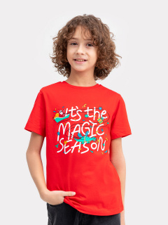 Футболка Mark Formelle 113379/24-27790П-0 красный_печать2_3_сл_на_пол_ТП - фото 1