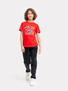 Футболка Mark Formelle 113379/24-27791П-0 красный_печать2_3_сл_на_пол_ТП - фото 2