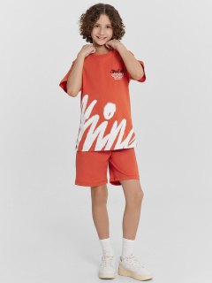 Футболка Mark Formelle 113433/24-26096П-0 оранжевый_терракот_печать_1_сл_на_пол_1сл_на_пол - фото 3