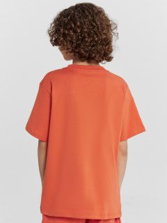 Футболка Mark Formelle 113433/24-26096П-0 оранжевый_терракот_печать_1_сл_на_пол_1сл_на_пол - фото 4