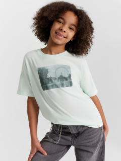 Футболка Mark Formelle 117843/24-27897П-0 светлая_мята_печать1_3_сл_на_пол - фото 1