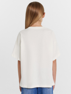 Футболка Mark Formelle 117843/24-27897П-0 слоновая_кость_печать_2_сл_на_пол - фото 4