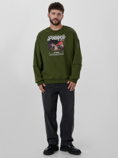 Свитшот Mark Formelle 121943/25-5014П-7(3) осенний_мох_печать_3_сл_на_пол - фото 2