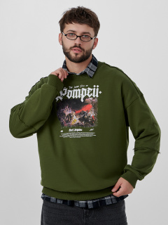 Свитшот Mark Formelle 121943/25-5014П-7(3) осенний_мох_печать_3_сл_на_пол - фото 1