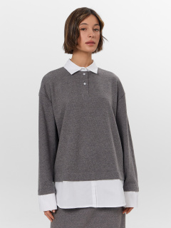 Джемпер Mark Formelle 122816/25-39393Ц-26 серый_меланж_Gulle_4654_D - фото 3