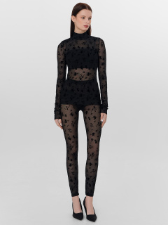 Джемпер Mark Formelle 122845/25-ОБР34945П-10 цветы_на_черном_010.2_Сублимация_полотна - фото 1