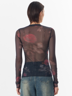 Джемпер Mark Formelle 122898/24-ОБР29931П-10 розы_на_черном_010.2_Сублимация_полотна - фото 3