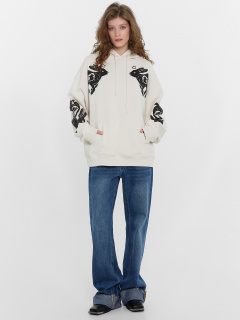 Худи Mark Formelle 122981/24-30073П-7 белый_песок_печать_2_сл_на_пол_2_сл_ПР_рукав_2_сл_Л - фото 3