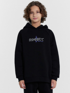 Худи Mark Formelle 123418/24-31059П-7П черный_печать_2_сл_на_пол_3_сл_на_спинке - фото 4