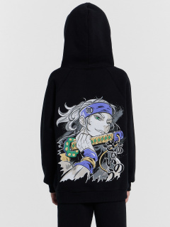 Худи Mark Formelle 123418/24-31059П-7П черный_печать_2_сл_на_пол_3_сл_на_спинке - фото 5