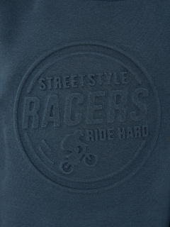 Свитшот Mark Formelle 123431/1/25-36709П-7П серо_синий_печать_4_сл_на_пол_3D - фото 4