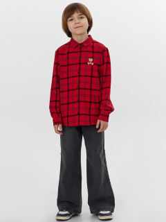 Рубашка Mark Formelle 123440/1/25-38111П-9-2 красно_черная_клетка_670_W_вышивка - фото 1