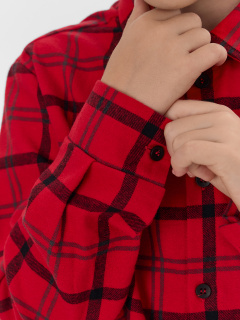 Рубашка Mark Formelle 123440/1/25-38113П-9-2 красно_черная_клетка_670_W_вышивка - фото 3