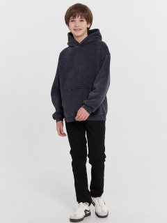 Худи Mark Formelle 123445/24-ОБР29516П-7П ACID_WASH_черный_печать_009.2Худи_Эйсид - фото 4