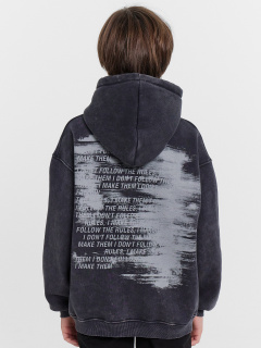 Худи Mark Formelle 123445/24-ОБР29516П-7П ACID_WASH_черный_печать_009.2Худи_Эйсид - фото 5
