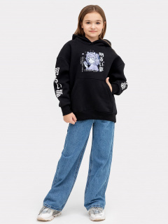 Худи Mark Formelle 127886-1/22/24321П-7П черный_печать_2_сл_на_пол_1_сл_ПР_рукав_1_сл_ЛВ_ - фото 2