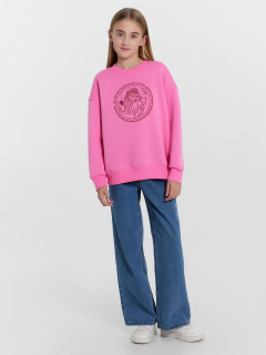 Свитшот Mark Formelle 127897/1/24-30181П-7П розовое_сияние_печать_3_сл_на_пол - фото 3