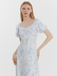 Платье Mark Formelle 152504/24-27338П-9 цветы_на_белом - фото 4