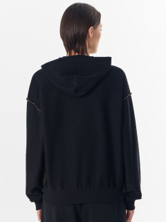 Толстовка Mark Formelle 172138-1/25-35819П-7-3 черный_печать_2_сл_на_ЛВ_дет_пер_2_сл_на_ПР_дет - фото 2