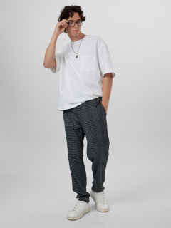 Брюки Mark Formelle 181219-1/25-4942П-4 клетка_черная_на_сером - фото 3