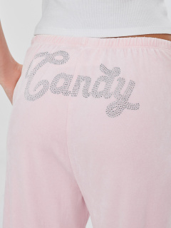 Брюки Mark Formelle 182559/24-33636П-3 розовый_нектар_печать_1сл_аппликация_из_страз_спинк - фото 4