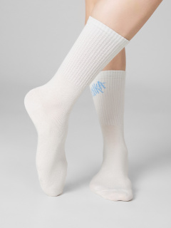 Носки Mark Formelle 217K-3437/25217K молочный_серебр.люрекс_рис.3437 - фото 1