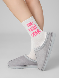 Носки Mark Formelle 217K-3438/25217K молочный_серебр.люрекс_рис.3438 - фото 4