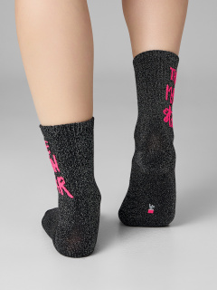 Носки Mark Formelle 217K-3438/25217K черный_серебряный_люрекс_рис.3438 - фото 3