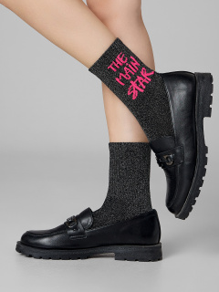 Носки Mark Formelle 217K-3438/25217K черный_серебряный_люрекс_рис.3438 - фото 4