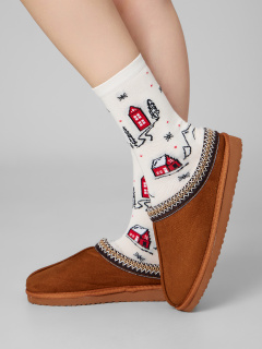 Носки Mark Formelle 273K-3433/25273K-1 молочный_рис.3433 - фото 4