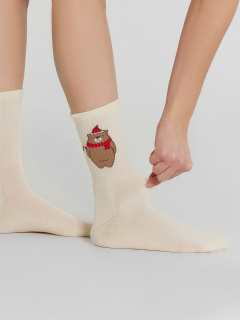 Носки Mark Formelle 287K-2973/24287K молочный_рис.2973 - фото 3