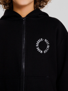 Толстовка Mark Formelle 363332/22/24167П-7П черный_печать_1_сл_на_пол_4_сл_на_спинке - фото 5