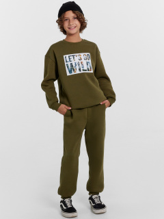 Брюки, джемпер Mark Formelle 393326/24-29623П-7П темная_олива_печать_3_сл_ДТФ_трансфер_на_дет_пер - фото 5