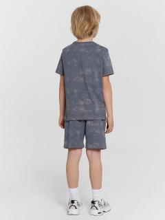 Футболка, шорты Mark Formelle 393329/24-27452П-0 т.серый_acid_wash_печать_2_сл_на_пол_1_сл_на_ЛЕВ_де - фото 2