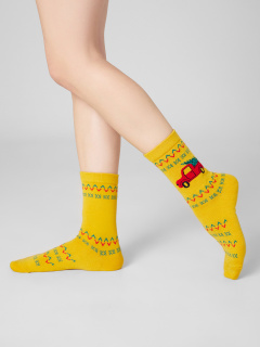 Носки Mark Formelle 394K-2959/24394K-1 горчичный_рис.2959 - фото 2