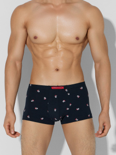 Трусы Mark Formelle 411122-3/25-5322П-5НГ мелкая_набивка_на_черном_красный_снеговики_на_се - фото 1