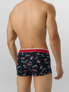 Трусы Mark Formelle 411124-3/25-5321П-5НГ Деды_морозы_на_черном_красный_ч.клетка_на_красно - фото 4