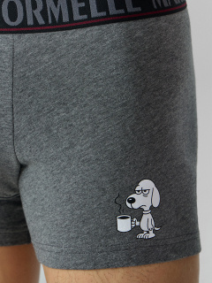 Трусы Mark Formelle 411221/25-4995П-5 меланж_темно_серый_4348_F_печать_2_сл_на_ЛВ_дет_пер - фото 3