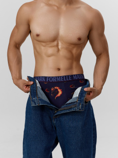Трусы Mark Formelle 411228/25-5074П-5 огненные_лошади_на_т.синем_3_сл_печать_на_планке - фото 5