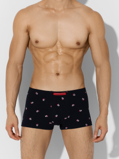 Трусы Mark Formelle 411229-2/25-5099П-5Н мелкая_набивка_на_черном_т.серый_декор - фото 2