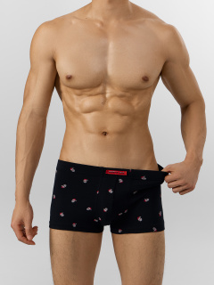 Трусы Mark Formelle 411229-2/25-5099П-5Н мелкая_набивка_на_черном_т.серый_декор - фото 4